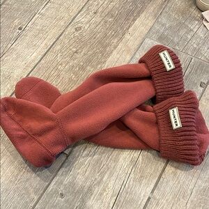 Hunter Women's Red Fleece Socks